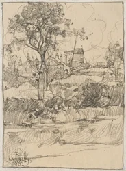 Lambley, England, 1902 (grafitt på papir)